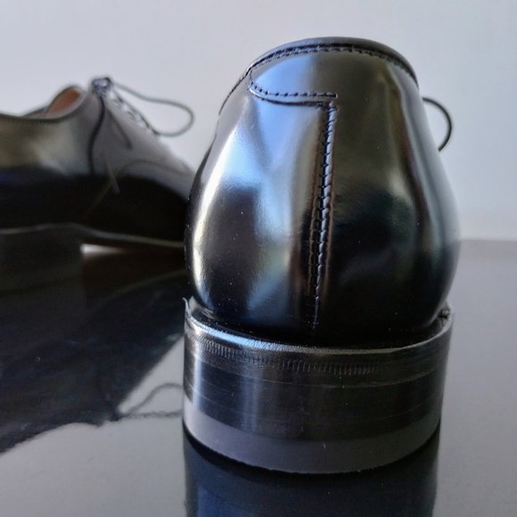 Johnston & Murphy Men\'s Classics Melton Cap Toe in Black European Leather main image 7